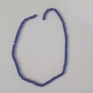 18" Strand of Very Pretty Cobalt Blue Color Glass Beads